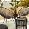 2 seater set with glass table